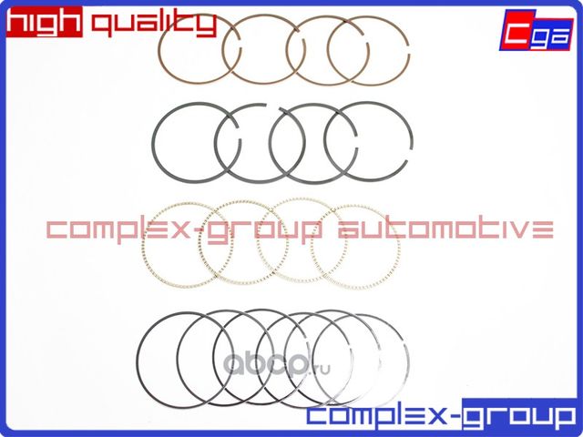 Комплект поршневых колец на 4 цилиндара 7701474857 (CGA). Артикул 1RNG9901RA