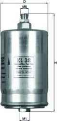 Топливный фильтр Mahle для PUCH G-modell W463 1989-1998. Артикул KL 38
