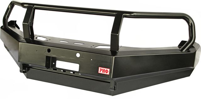 Бампер силовой РИФ передний с защитной дугой без доп. фар для Volkswagen Amarok 2010-2026. Артикул RIFAMR-10300