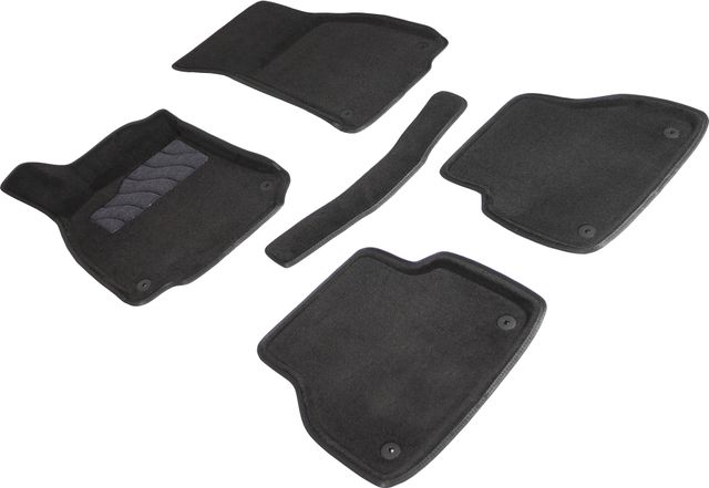 Комплект ковриков Seintex 3D ворсовые для салона Audi A6 C8 2018-2026 ЧЕРНЫЕ. Артикул 91888