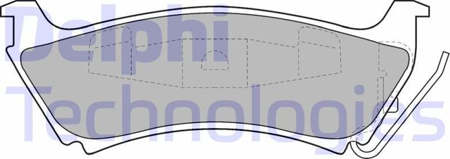Тормозные колодки Delphi (Low-Metallic). Артикул LP1501