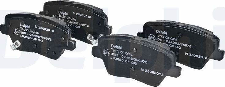 Тормозные колодки Delphi (Low-Metallic). Артикул LP3386