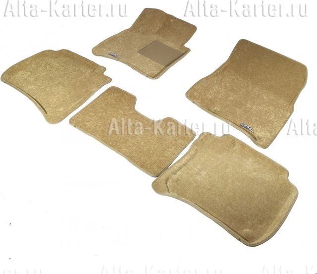 Коврики текстильные Sotra Liner 3D Lux для салона BMW 7 F01 SWB 2009-2012 БЕЖЕВЫЕ. Артикул ST 74-00458