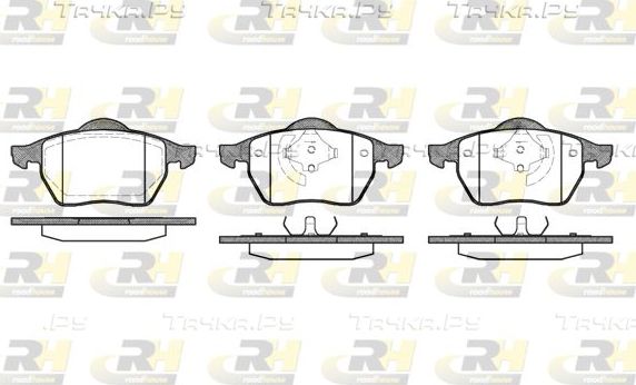 Тормозные колодки RoadHouse передние для Audi A4 I (B5) 1994-2001. Артикул 2390.01