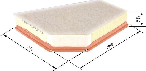 Воздушный фильтр Bosch для Volvo V40 Cross Country I 2012-2015. Артикул F 026 400 255