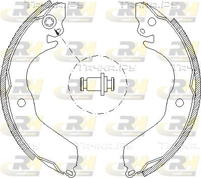 Тормозные колодки RoadHouse задние для Proton Satria I (300) 2000-2006. Артикул 4647.00