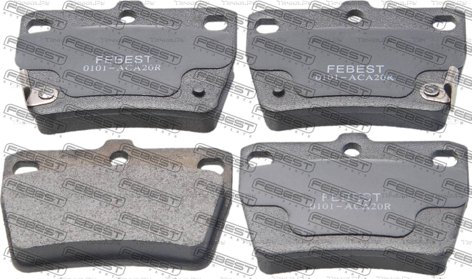 Тормозные колодки Febest задние для Toyota RAV4 I (XA10) 1997-2000. Артикул 0101-ACA20R