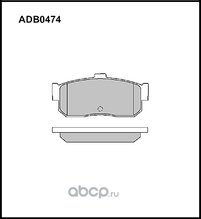 Колодки тормозные дисковые задние Allied Nippon HD ADB0474HD Япония 1/10 компл Allied Nippon. Артикул ADB0474HD