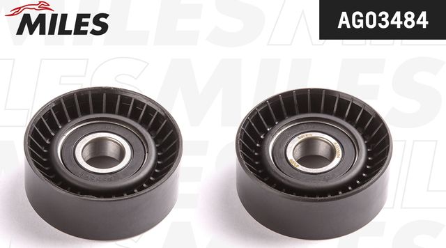 Направляющий (ведущий) ролик приводного поликлинового ремня Miles. Артикул AG03484