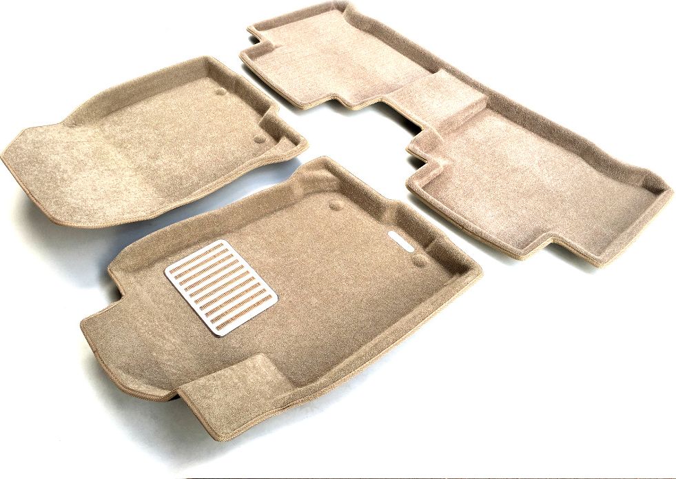 Коврики текстильные Euromat 3D Lux для салона Lexus NX 2014-2021 Бежевые. Артикул EM3D-003211T
