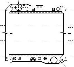 Радиатор охлаждения двигателя AVA. Артикул ME2200