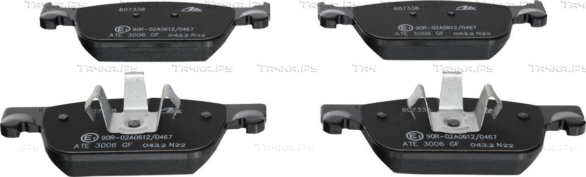 Тормозные колодки ATE передние для Volvo XC60 II 2017-2026. Артикул 13.0460-7338.2