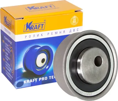 Ролик ремня приводного HYUN/KIA SANTA FE/SORENTO 94- 1.6/2.0D натяжной (Kraft). Артикул KT100930