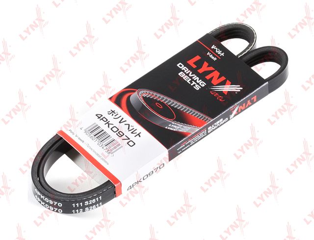 Приводной ремень поликлиновой LYNXauto для BMW X5 IV (G05) 2019-2026. Артикул 4PK0970