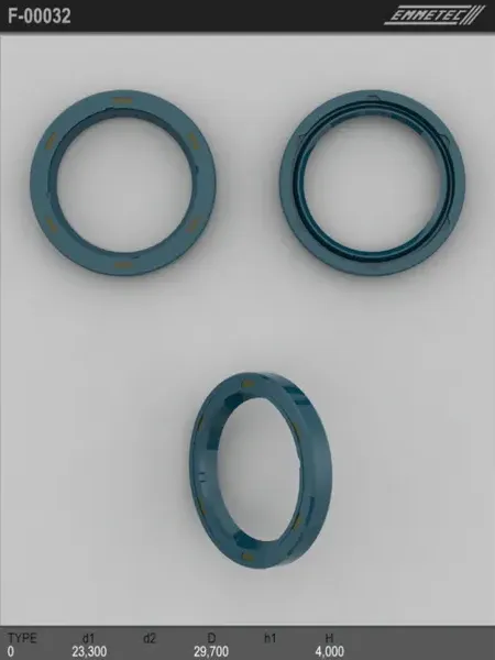 Сальник рулевой рейки 23.3 30 4 (Emmetec). Артикул F00032