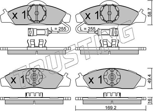 Тормозные колодки Trusting. Артикул 377.0