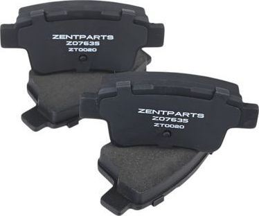 Тормозные колодки Zentparts. Артикул Z07635