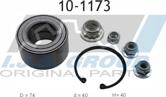 Ступичный подшипник (комплект) IJS Group. Артикул 10-1173