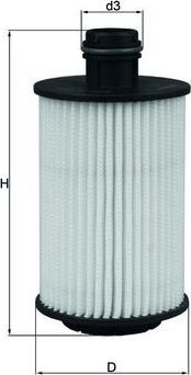 Масляный фильтр Mahle. Артикул OX 1012D