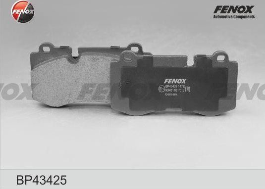 Тормозные колодки Fenox. Артикул BP43425