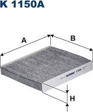 Салонный фильтр Filtron для Ford Focus II 2004-2012. Артикул K 1150A
