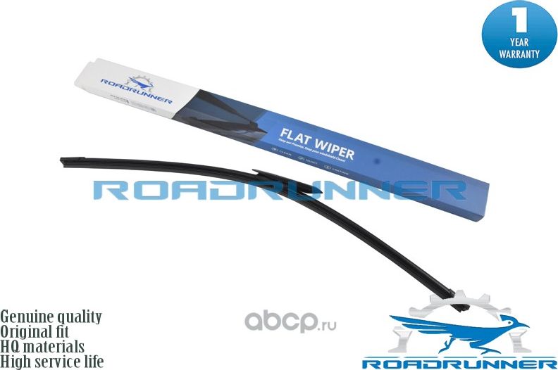 Щетка стеклоочистителя бескаркасная 600 мм (Roadrunner). Артикул RR600F6