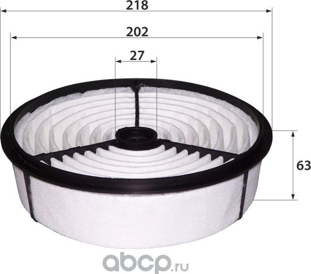 A-155A 17801-70020 (фильтр воздушный) (RB-Exide). Артикул A155A