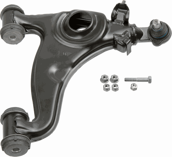 Поперечный рычаг передней подвески Lemforder правый нижний для Mercedes-Benz W124, A124 1984-1993. Артикул 10974 02