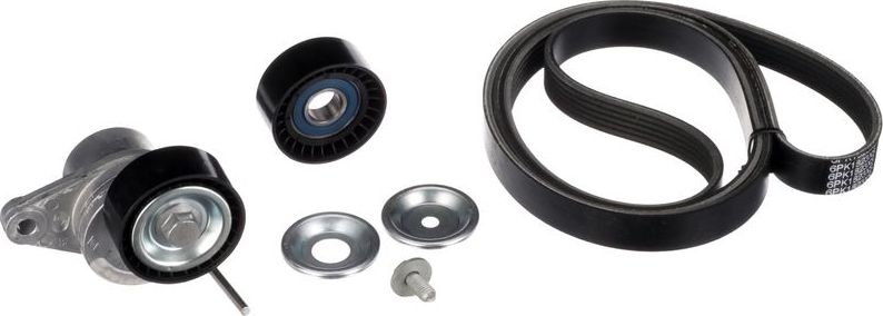 Приводной ремень поликлиновой с роликами (комплект) Gates Micro-V® Kit UNIQUE FIT. Артикул K016PK1823XS