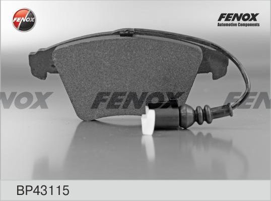 Тормозные колодки Fenox. Артикул BP43115