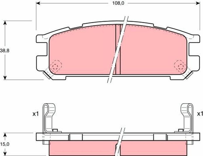 Тормозные колодки TRW. Артикул GDB990