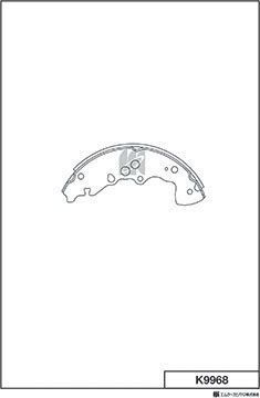 Тормозные колодки MK Kashiyama. Артикул K9968