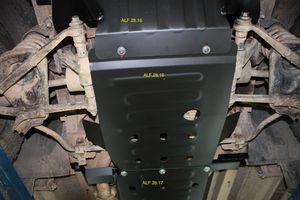 Защита Alfeco для картера и КПП (2 части) ВАЗ 21214-10 Нива 2002-2006. Артикул ALF.28.16