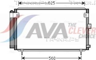 Радиатор кондиционера (конденсатор) AVA (алюминий). Артикул TO5558D