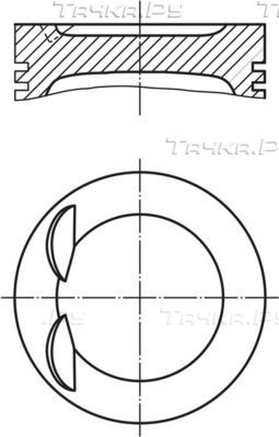 Поршень Mahle для Volkswagen Golf VI 2007-2011. Артикул 028 PI 00119 000
