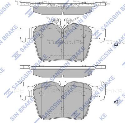 Тормозные колодки Sangsin Hi-Q. Артикул SP4002