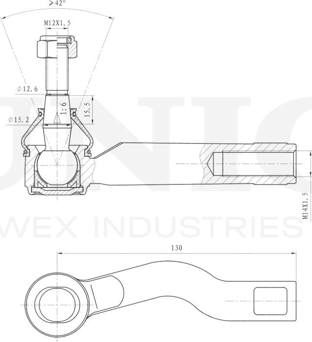 Наконечник рулевой тяги (Unio). Артикул SSP-10188