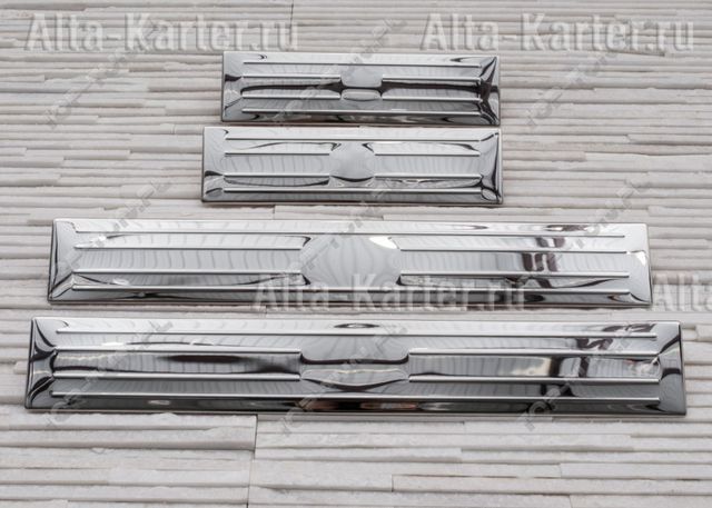 Накладки Alvi-Style на внутренние пороги для Mitsubishi ASX 2010-2026. Артикул BMTJX1312