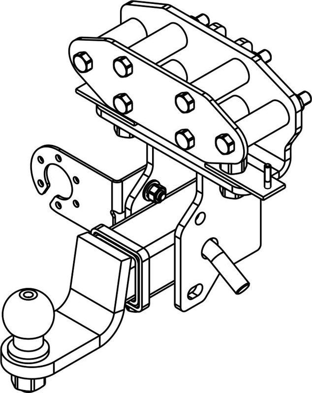 Фаркоп AvtoS для Toyota Land Cruiser 200 2007-2021. Артикул TY 53