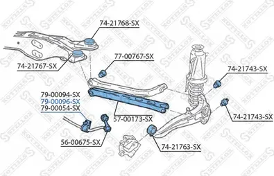 Втулка стабилизатора Stellox. Артикул 79-00096-SX
