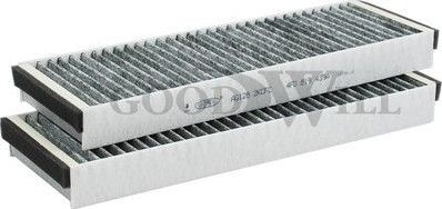 Салонный фильтр GoodWill. Артикул AG 128 2K CFC