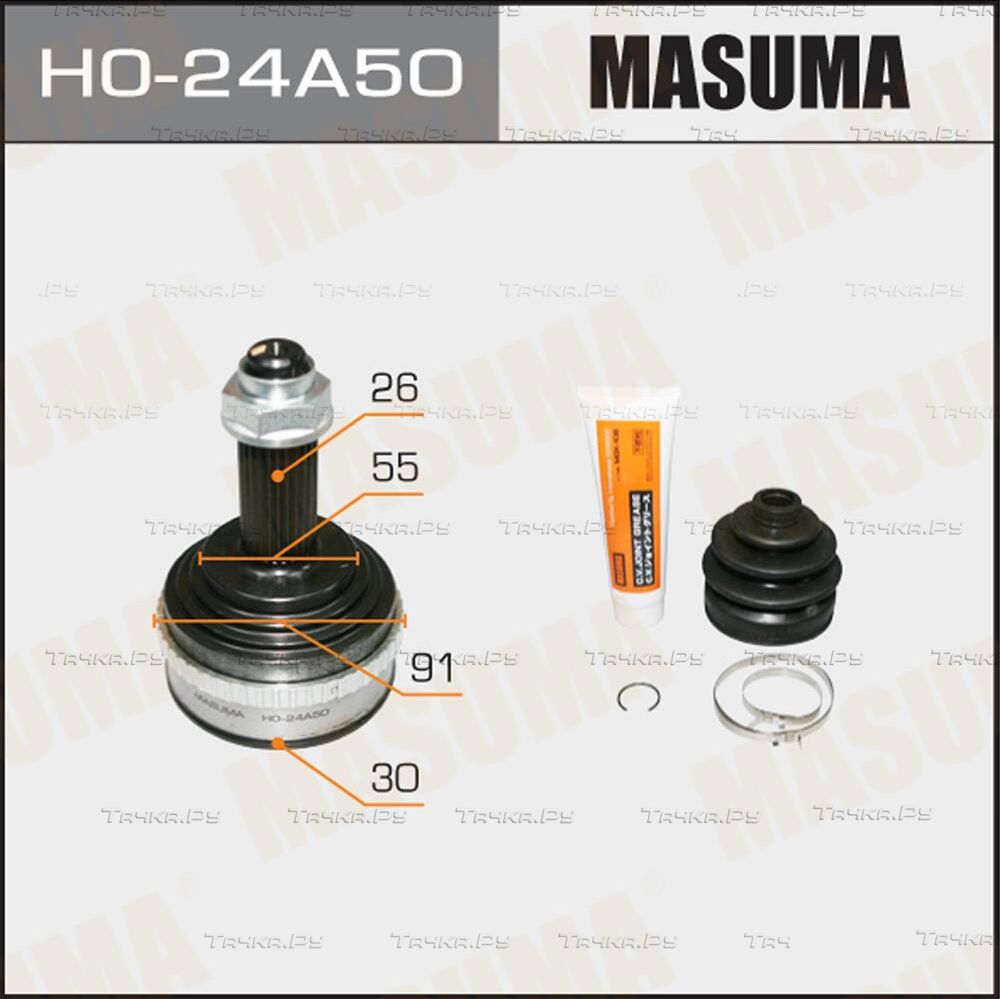 Шрус наружный (граната) Masuma передний для Honda Integra III 1997-2001. Артикул HO-24A50