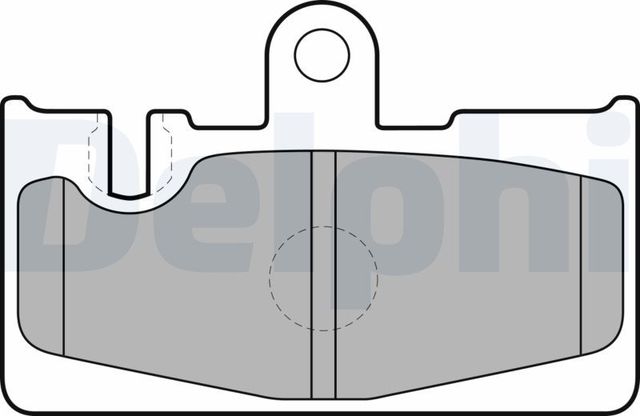 Тормозные колодки Delphi (Low-Metallic). Артикул LP1690
