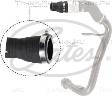 Патрубок интеркулера Gates для Peugeot Boxer III 2006-2026. Артикул 09-0588