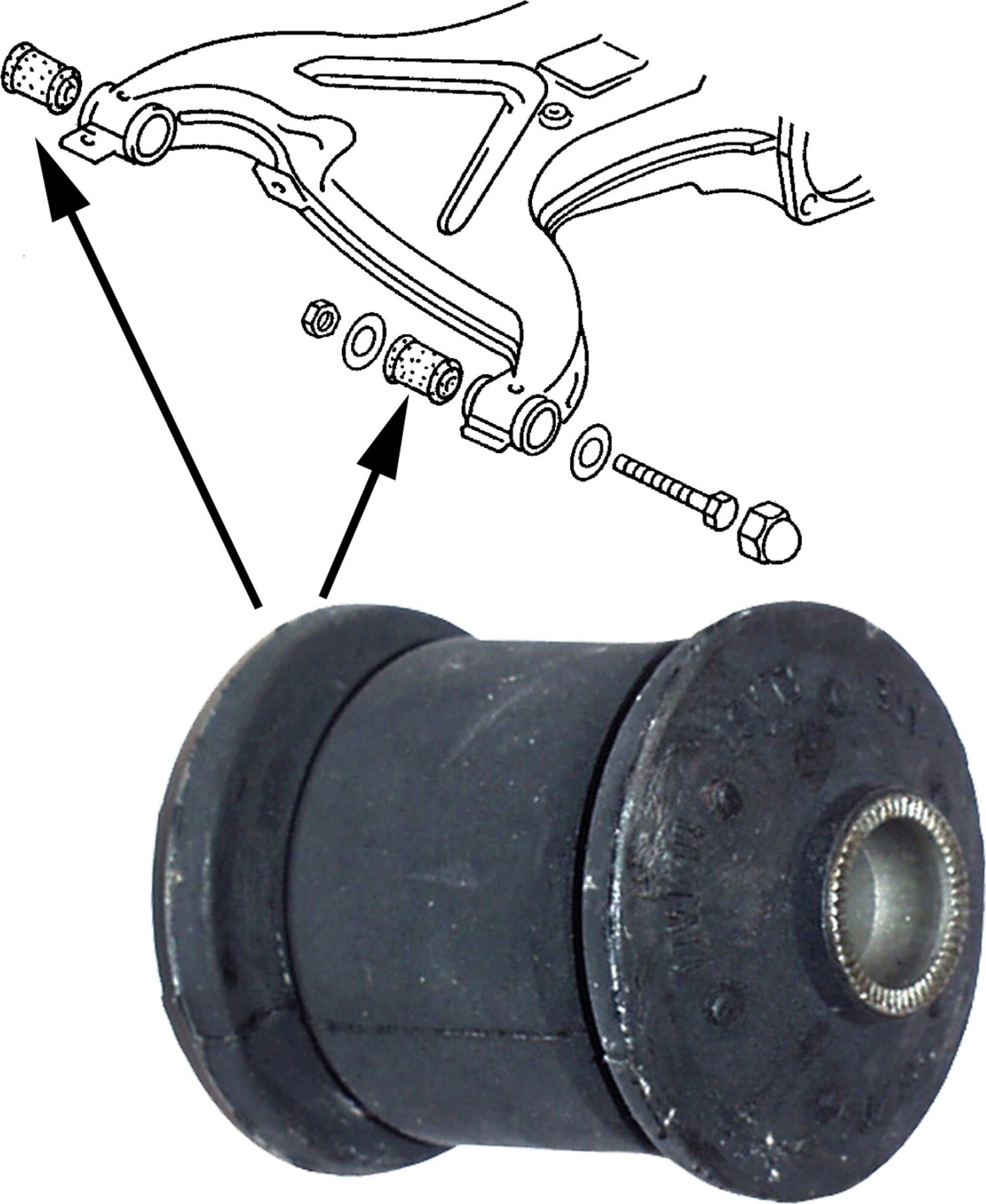 Сайлентблок заднего рычага подвески JP Group. Артикул 1150301000