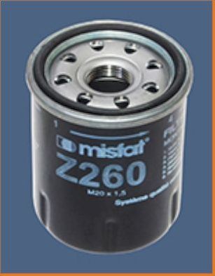 Масляный фильтр MISFAT. Артикул Z260