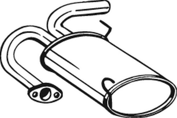 Глушитель (задняя часть) Bosal (Бельгия). Артикул 145-075