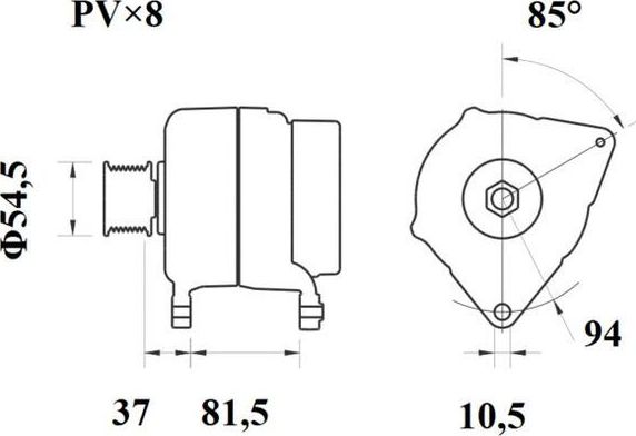 Генератор Mahle. Артикул MG 810