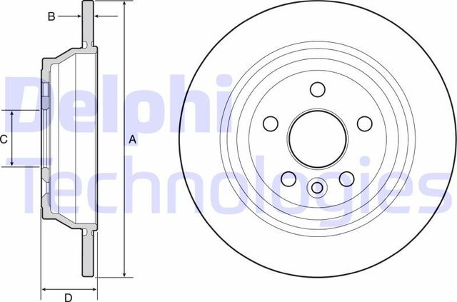 Тормозной диск Delphi. Артикул BG4656C