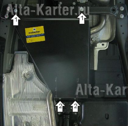 Защита Мотодор для РК Volkswagen Touareg II 2010-2024. Артикул 12702